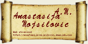 Anastasija Mojsilović vizit kartica